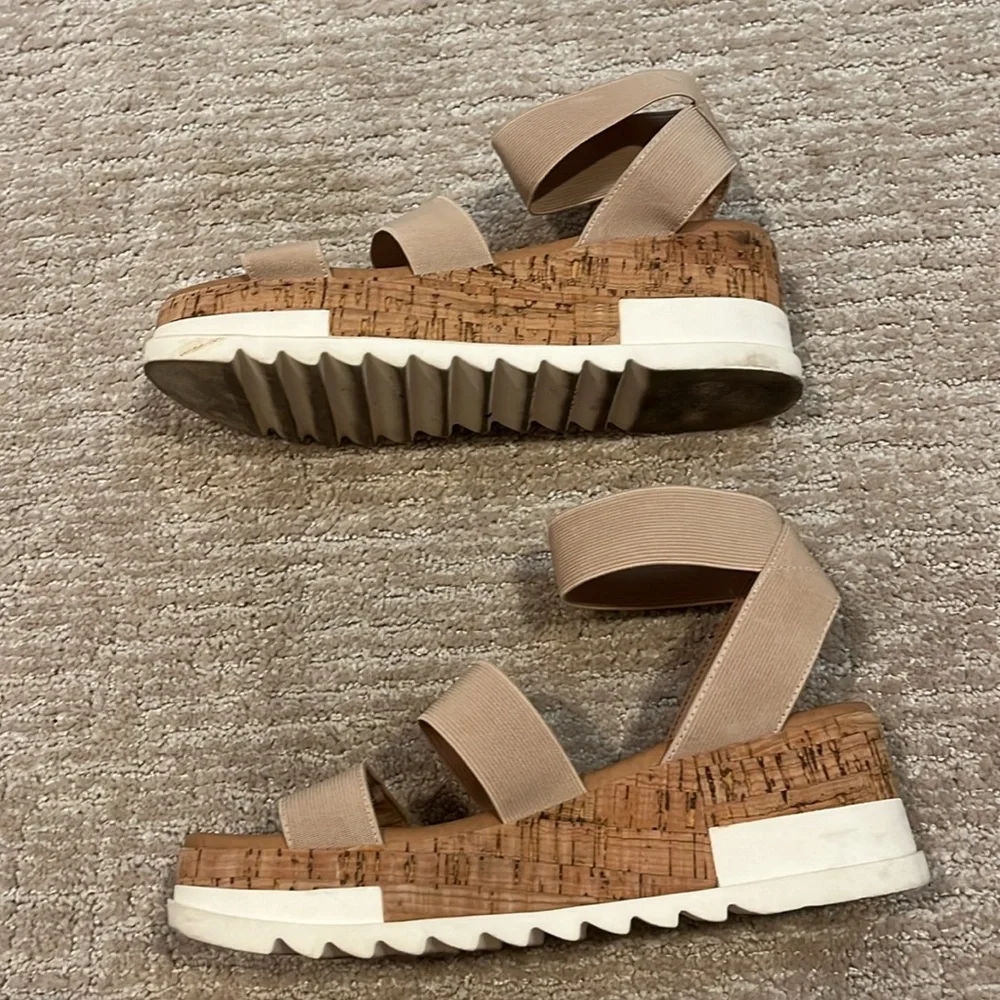 Steve Madden Strapped Ankle Platform Sandals Size 8.5 - Picture 4 of 6